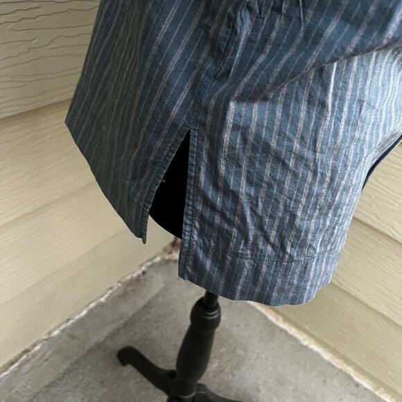 Sundance women’s size 8 blue stripe long sleeve tunic top - Picture 8 of 10